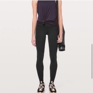 Lululemon Black Full Length Mid Rise Wunder Unders